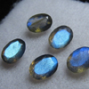 6x8 mm - AAAAA - Really High Quality Labradorite - Faceted Oval Cut Stone Every Single Pcs Have Amazing Blue Fire Super Sparkle 5 pcs
